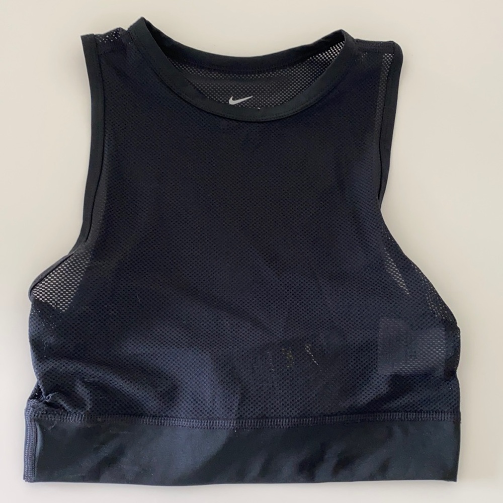Nike Dri Fit mesh crop tank